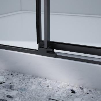 Kabina prysznicowa narożna kwadratowa 90x90x200 cm DRAGON BLACK GD4290B-01 Gelco PROWADNICA