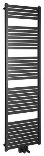 Grzejnik łazienkowy 450 x 1690 mm czarny mat 716 W TONDI DT446T Aqualine