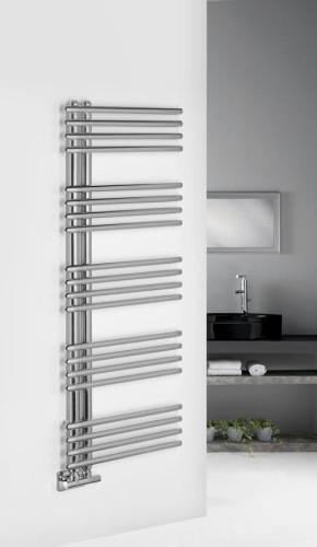 Grzejnik łazienkowy 500 x 1250 mm chrom 334 W NYMPHA LLN125 Sapho wizualizacja