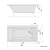 Wanna akrylowa prostokątna 150x80 cm biały mat NOEMI 71727.11 Polysan wymiary