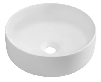 Umywalka nablatowa ceramiczna 36 x 12 cm biały mat INFINITY ROUND 10NF65036-2L Isvea