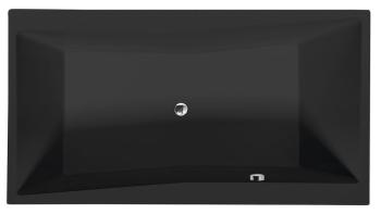 Wanna akrylowa prostokątna 190x100 cm czarny mat QUEST 78531.21 Polysan