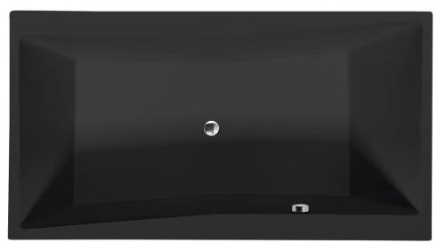 Wanna akrylowa prostokątna 190x100 cm czarny mat QUEST 78531.21 Polysan