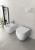 Miska WC podwieszana RIMLESS 36,5 x 53 cm biały mat INFINITY 10NF02004-2L Isvea zestaw