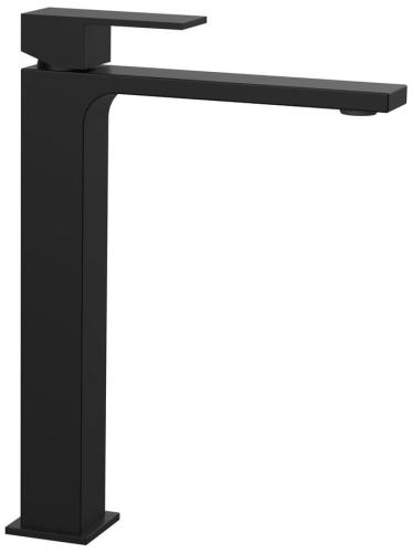 Bateria umywalkowa stojąca wysoka czarny mat CUBEMIX CM006B Sapho