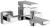Bateria wannowa ścienna chrom CUBEMIX CM010 Sapho