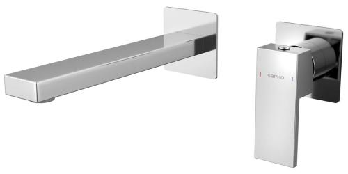 Bateria umywalkowa podtynkowa chrom CUBEMIX CM008 Sapho