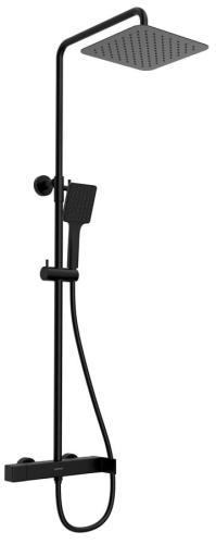 Zestaw prysznicowy czarny mat CUBEMIX CM139B Sapho