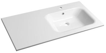 Umywalka kompozytowa prawa 110 x 51,5 cm ARECA AC101R Sapho