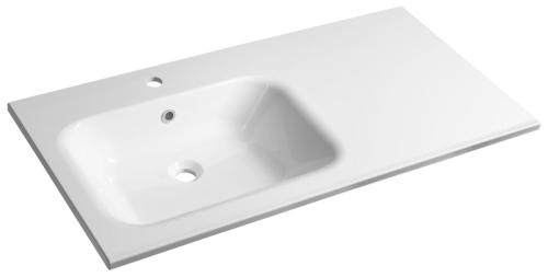 Umywalka kompozytowa lewa 110 x 51,5 cm ARECA AC101L Sapho
