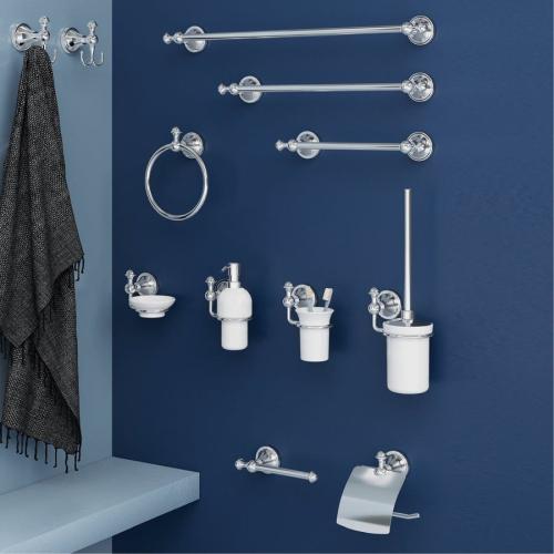 Szczotka do WC ceramika/chrom NEVIS NV330313 Gedy  seria