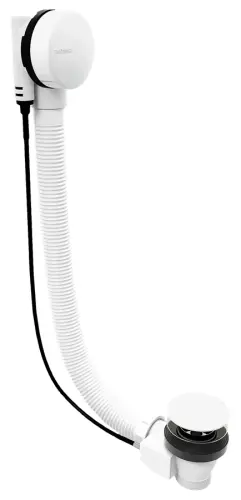 Syfon automatyczny do wanny 800 mm korek 72 mm biały MARBLE 11042.10 Polysan