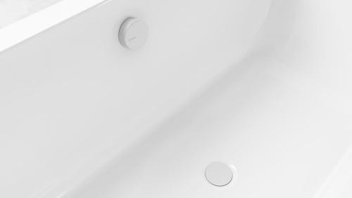 Syfon automatyczny do wanny 800 mm korek 72 mm biały MARBLE 11042.10 Polysan wizualizacja