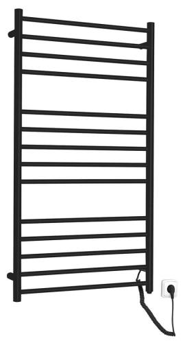 Łazienkowa suszarka elektryczna 630 x 1160 mm czarny mat 130 W REDONDO ER230BV Sapho