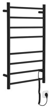 Łazienkowa suszarka elektryczna 500 x 900 mm czarny mat 75 W REDONDO ER220BV Sapho