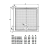 Brodzik prysznicowy prostokątny kompozytowy 120 x 90 cm GALLET GQ12090 GELCO  rysunek techniczny