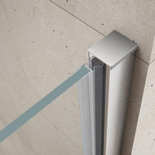 Drzwi prysznicowe do wnęki z częścią stałą 90 x 200 cm LORO GN4690 Gelco  profil