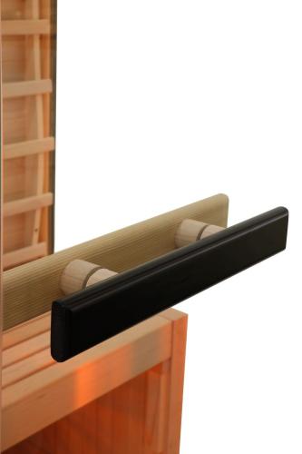 2 osobowa sauna na podczerwień BILLUND 2A 125 x 100 x 190 cm SB40125 Sanotechnik pochwyt