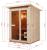 Sauna zewnętrzna ogrodowa 3 osobowa sucha Fińska HELSINKI F30150 Sanotechnik wymiary