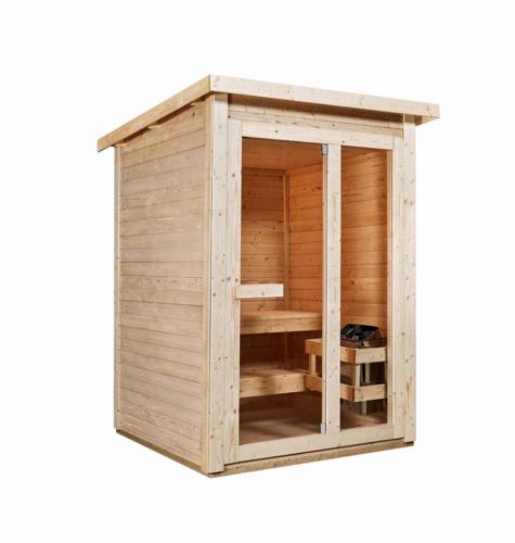 Sauna zewnętrzna ogrodowa 3 osobowa sucha Fińska 165 x 175 x 218,9 cm HELSINKI F30150 Sanotechnik