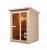 Sauna zewnętrzna ogrodowa 3 osobowa sucha Fińska HELSINKI F30150 Sanotechnik widok z boku