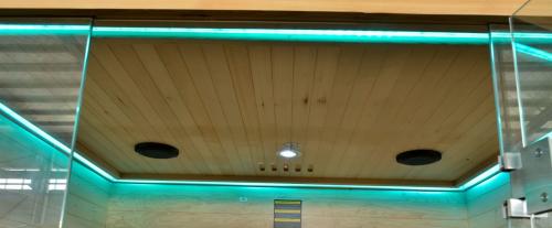 3 osobowa sauna OPEN J20150 - koloroterapia zielony