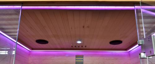 3 osobowa sauna OPEN J20150 - koloroterapia fiolet