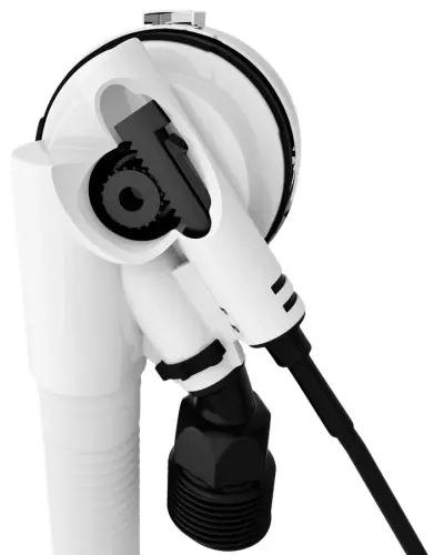 Syfon automatyczny do wanny z napełnianiem 800 mm 72 mm chrom 71853 Polysan mechanizm