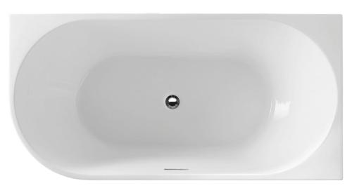 Wanna wolnostojąca 150x75 cm prawa TIBERA R E1037 Aqualine z góry