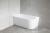 Wanna wolnostojąca 150x75 cm lewa TIBERA L E1047 Aqualine