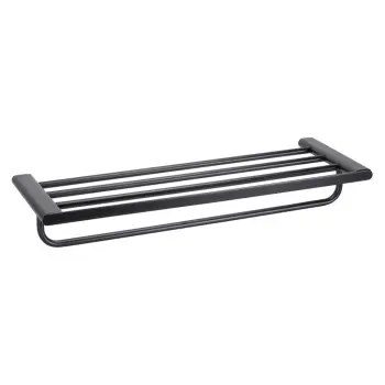 Półka na ręczniki z relingiem ORGANIC BLACK 167105150 Bemeta