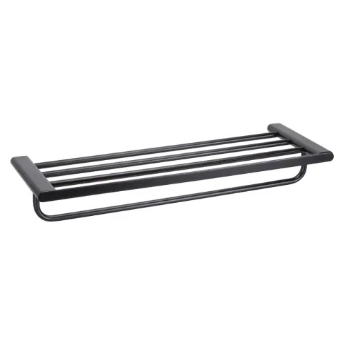 Półka na ręczniki z relingiem ORGANIC BLACK 167105150 Bemeta