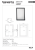 Lustro obrotowe 40x60 cm rama czarny mat 301401030 Bemeta wymiary i rysunek techniczny