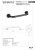Poręcz łazienkowa prosta 400 mm czarna z kołnierzem osłonowym 301100400 Bemeta wymiary i rysunek techniczny
