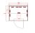 OSLO Sauna na podczerwień 2 osobowa 150x150x200 cm J40150 rysunek techniczny