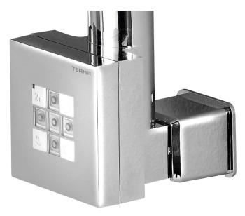 Grzałka elektryczna z termostatem z maskownicą kabla chrom KTX 200 W KTX-CW-200 Sapho