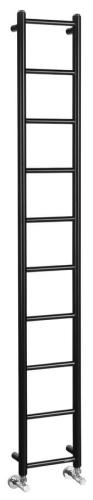 Grzejnik łazienkowy 250 x 1680 mm czarny mat DINA IR377TB Sapho
