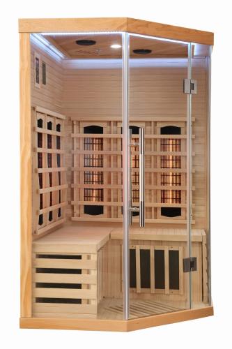 2 osobowa sauna na podczerwień SUPREME 120 x 120 x 190 cm SB80120 SANOTECHNIK