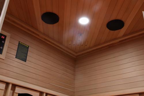 2 osobowa sauna na podczerwień SUPREME 120 x 120 x 190 cm SB80120 SANOTECHNIK Oświetlenie