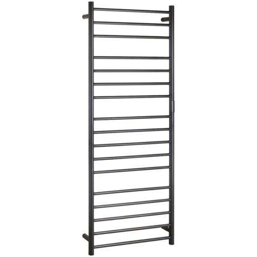Grzejnik elektryczny na ręczniki drabinkowy ścienny 600 x 1680 mm 285 W czarny 704151060 Bemeta
