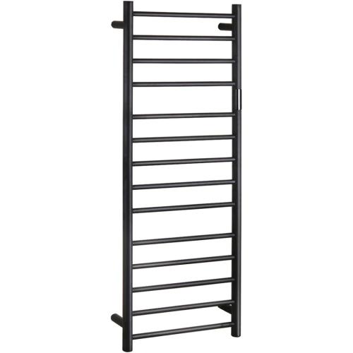 Grzejnik elektryczny na ręczniki drabinkowy ścienny 450 x 1320 mm 180 W czarny 704151050 Bemeta