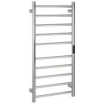 Grzejnik elektryczny na ręczniki drabinkowy ścienny 450 x 960 mm 130 W stal nierdzewna polerowana 704151041 Bemeta