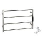 Grzejnik elektryczny na ręczniki drabinkowy ścienny 560 x 370 x 90 mm 63 W stal nierdzewna polerowana 704151081 Bemeta