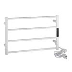 Grzejnik elektryczny na ręczniki drabinkowy ścienny 560 x 370 x 90 mm 63 W biały 704151084 Bemeta