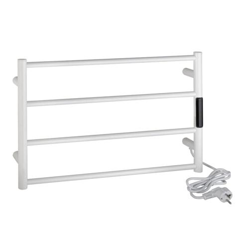 Grzejnik elektryczny na ręczniki drabinkowy ścienny 560 x 370 x 90 mm 63 W biały 704151084 Bemeta