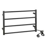 Grzejnik elektryczny na ręczniki drabinkowy ścienny 560 x 370 x 90 mm 63 W czarny 704151080 Bemeta