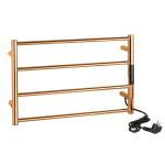 Grzejnik elektryczny na ręczniki drabinkowy ścienny 560 x 370 x 90 mm 63 W miedź 704154081 Bemeta