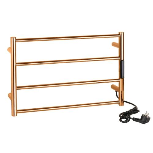 Grzejnik elektryczny na ręczniki drabinkowy ścienny 560 x 370 x 90 mm 63 W miedź 704154081 Bemeta