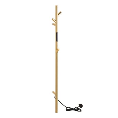 Grzejnik elektryczny na ręczniki pionowy ścienny 1180 mm 30 W złoty 704153011 Bemeta