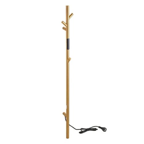 Grzejnik elektryczny na ręczniki pionowy ścienny 1180 mm 30 W złoty mat 704153015 Bemeta